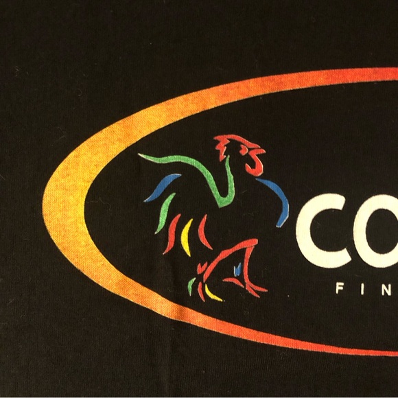 MEN’S IRIE BLUE CREW NECK TSHIRT - NWOT - LOGO COCKSPUR FINE BARBADOS RUM - Picture 3 of 9